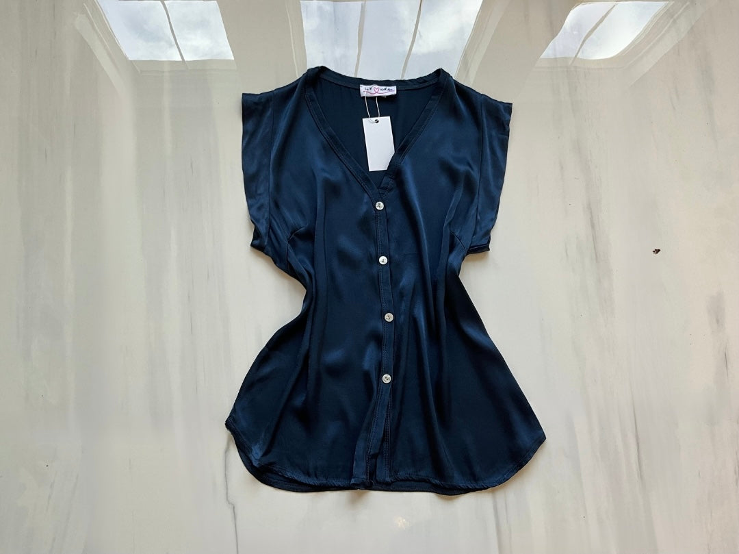 Verona Italian Satin Blouse