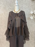 Jeannie Ruffle Italian Blouse