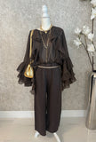 Jeannie Ruffle Italian Blouse