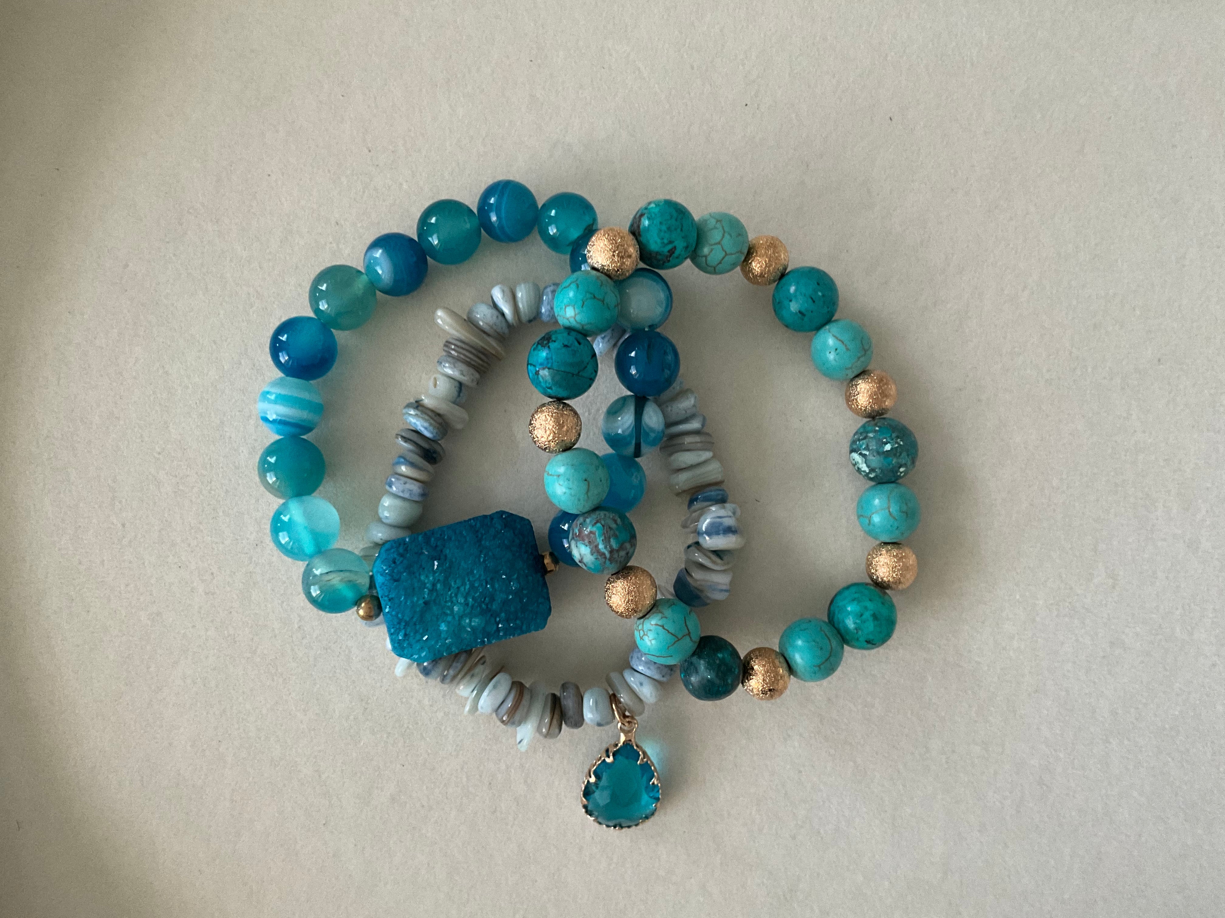 Natural Stone Bracelet Set - Love by ILY