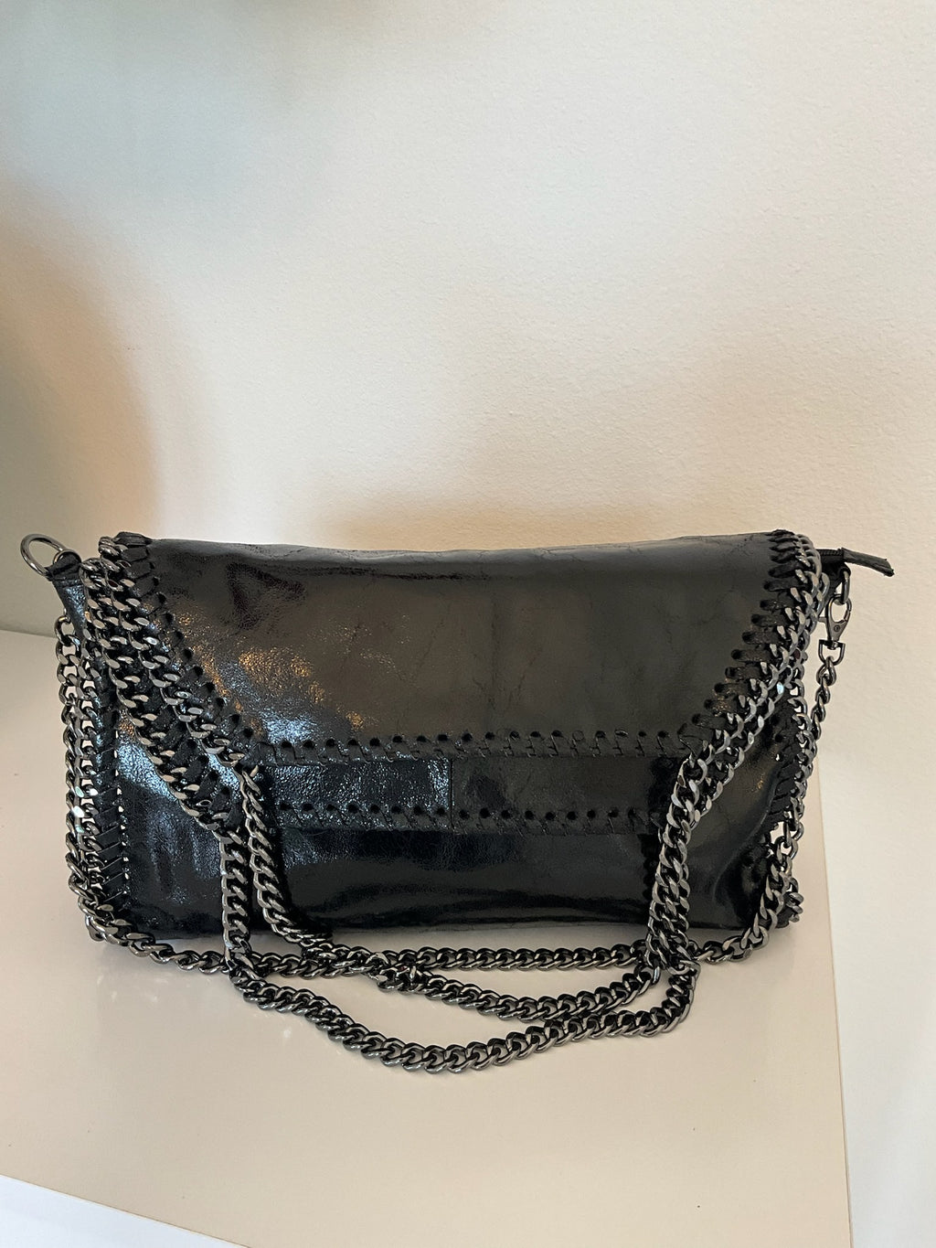 Brunella Italian Fold-over/shoulder Tote Bag. - Love by ILY