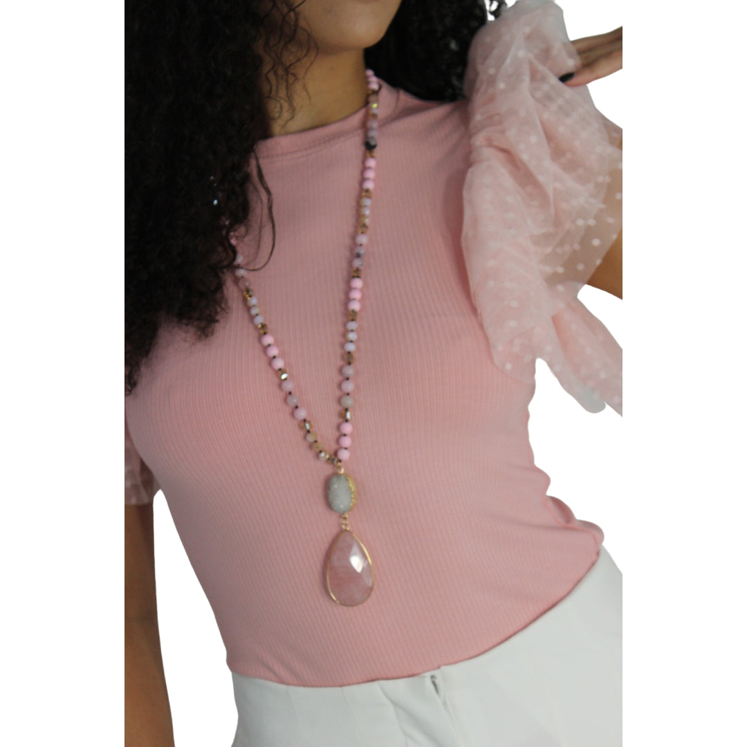 ILY Natural Stone Necklace - Love by ILY