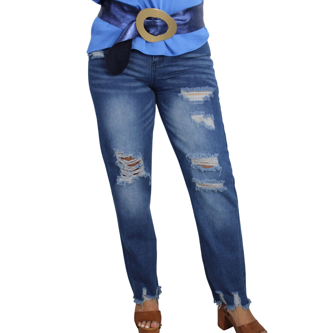 Rachel Beautiful Ripped Modern Jeans - Love by ILY