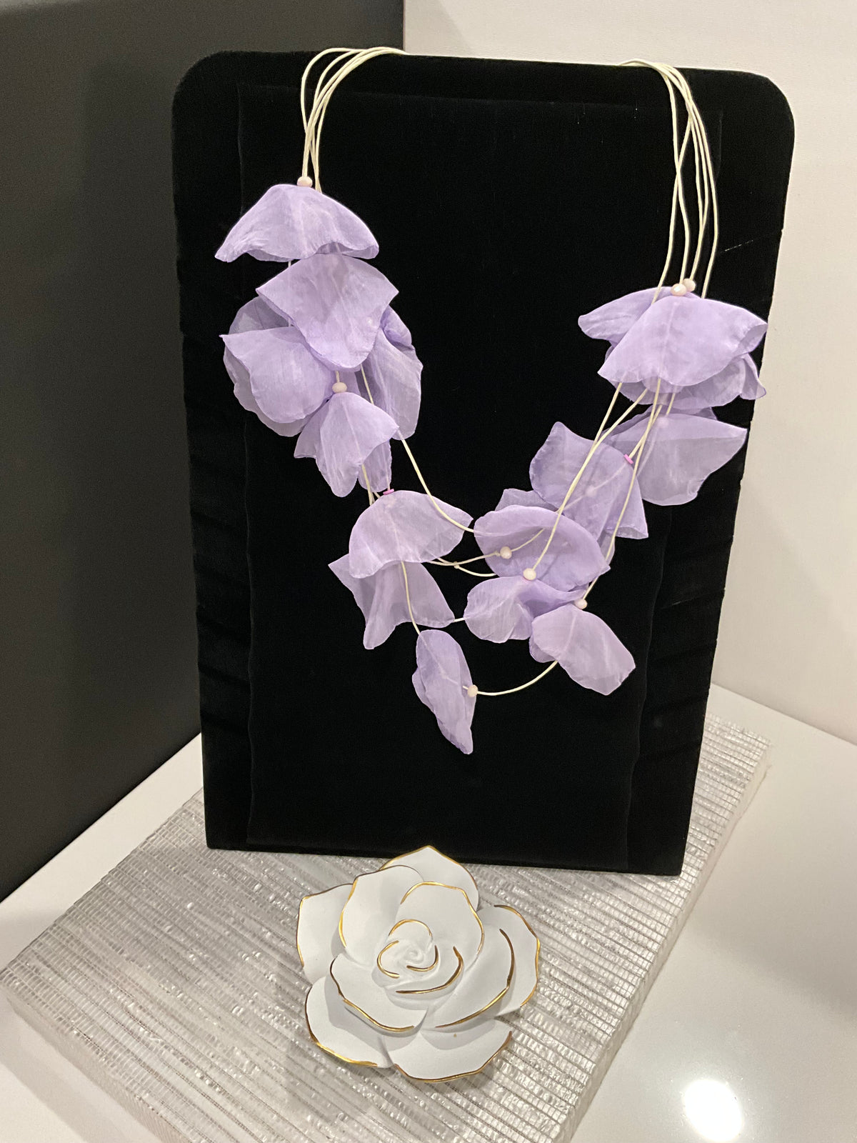 Lilac Petals Necklace - Love by ILY