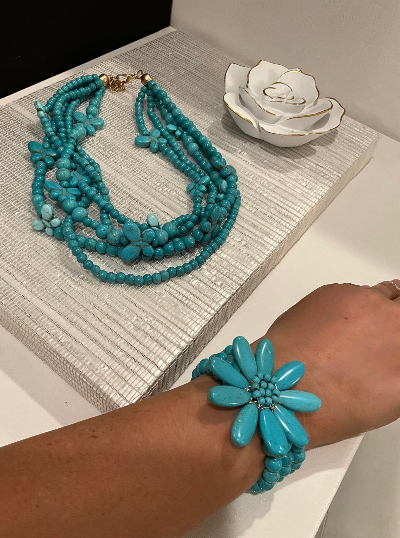Flower Turquoise Bracelet - Love by ILY