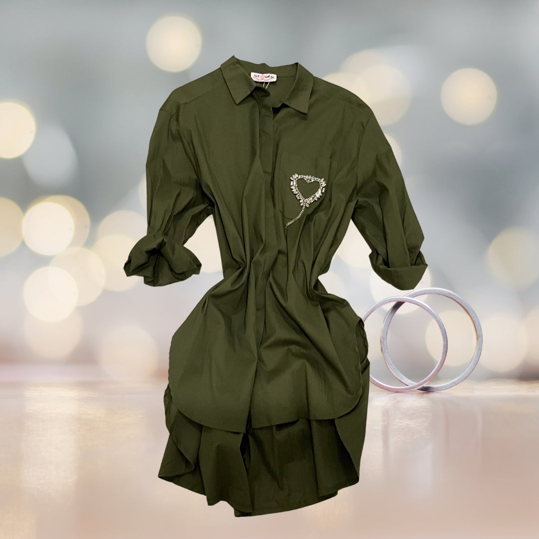 Oversize Heart Blouse - Love by ILY