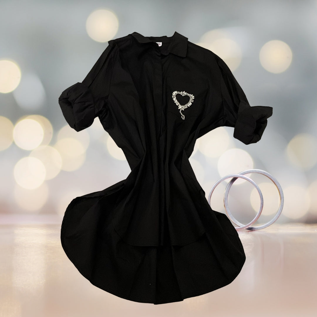 Oversize Heart Blouse - Love by ILY