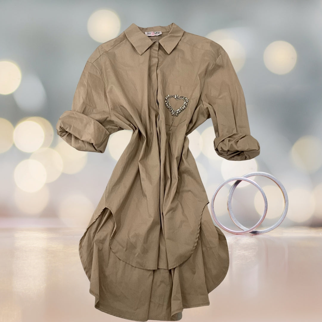 Oversize Heart Blouse - Love by ILY