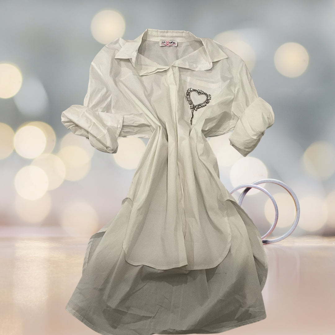 Oversize Heart Blouse - Love by ILY