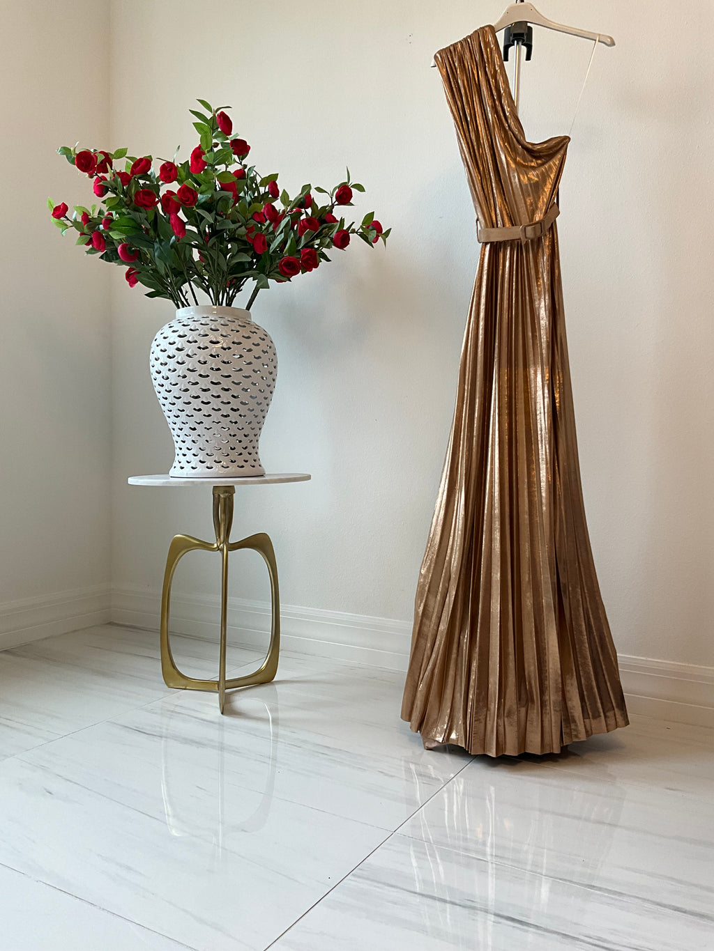 Ily Italian Metallic Dress - Love by ILY