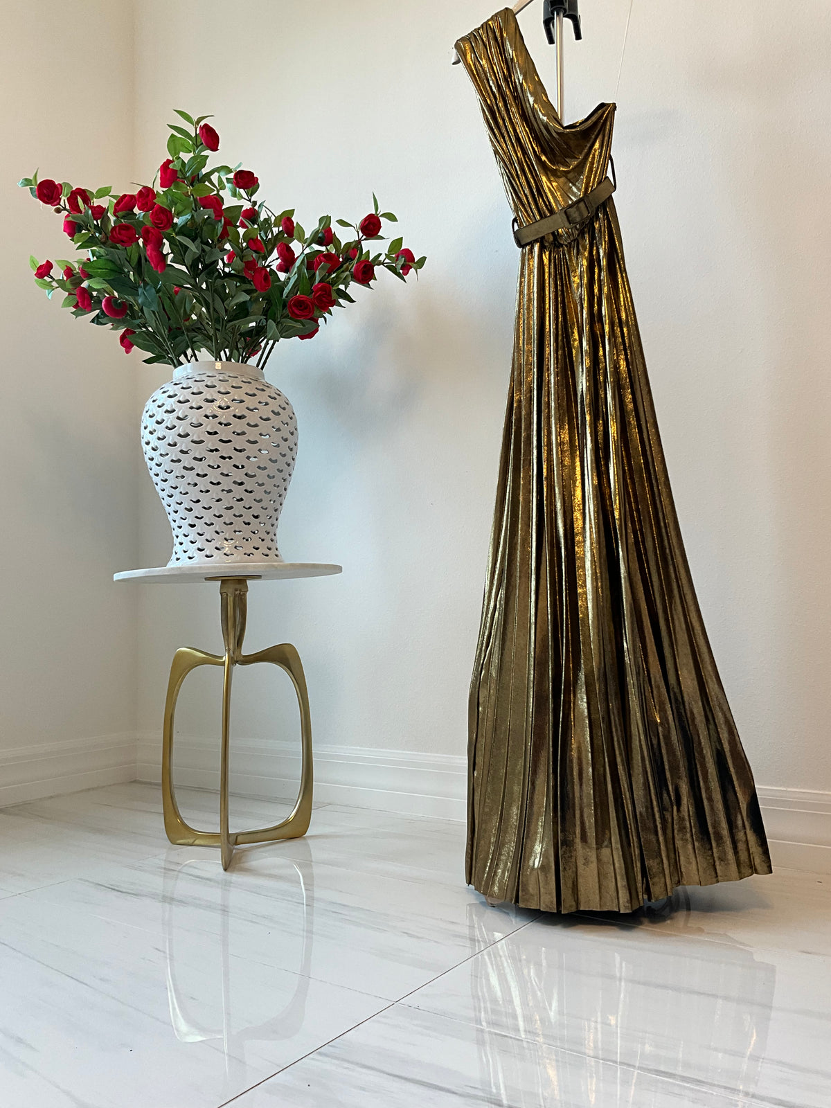Ily Italian Metallic Dress - Love by ILY