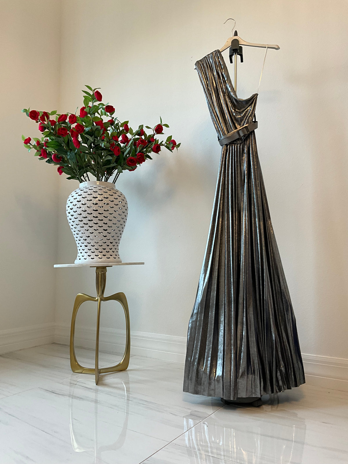 Ily Italian Metallic Dress - Love by ILY