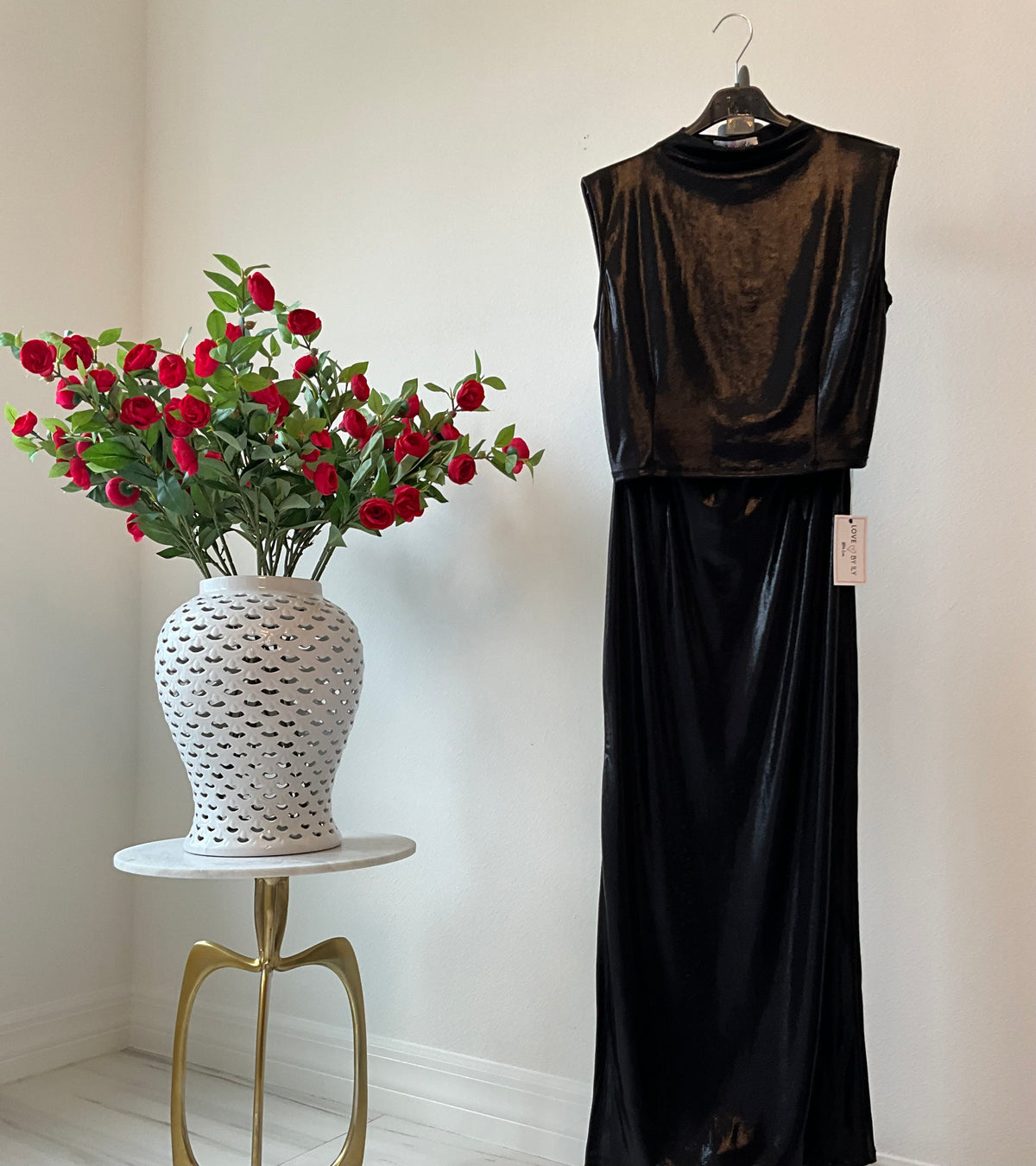 Ashley Italian Metallic Skirt Set - Love by ILY