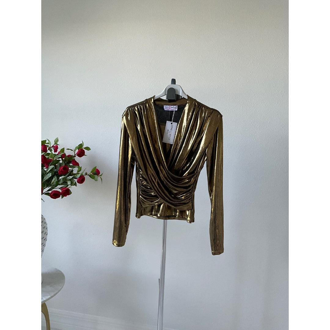 Eva Metallic Blouse - Love by ILY