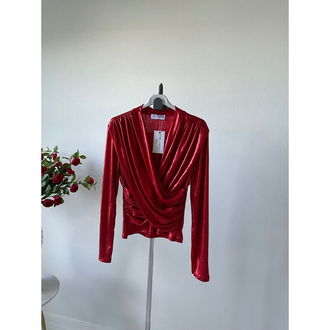 Eva Metallic Blouse - Love by ILY