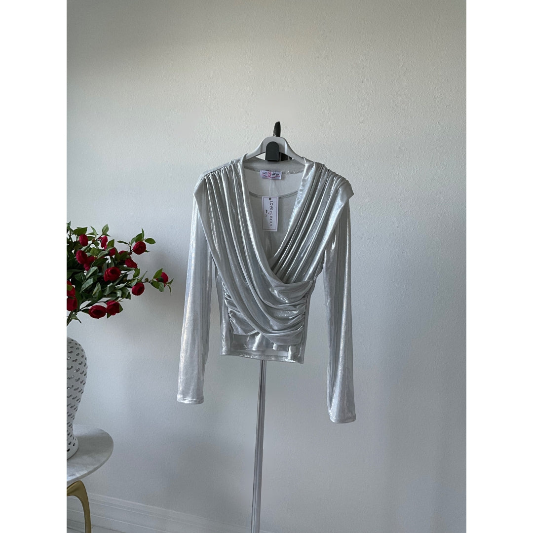 Eva Metallic Blouse - Love by ILY
