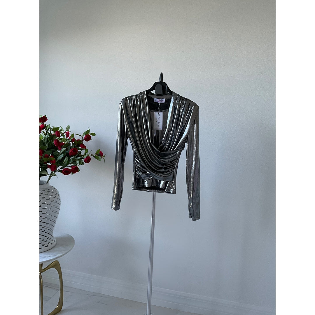 Eva Metallic Blouse - Love by ILY