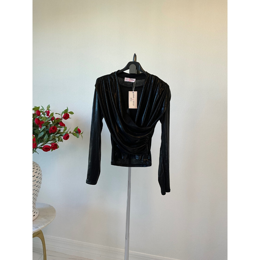 Eva Metallic Blouse - Love by ILY
