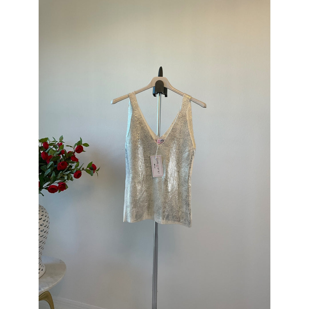 Alyssa Italian Metallic Top - Love by ILY