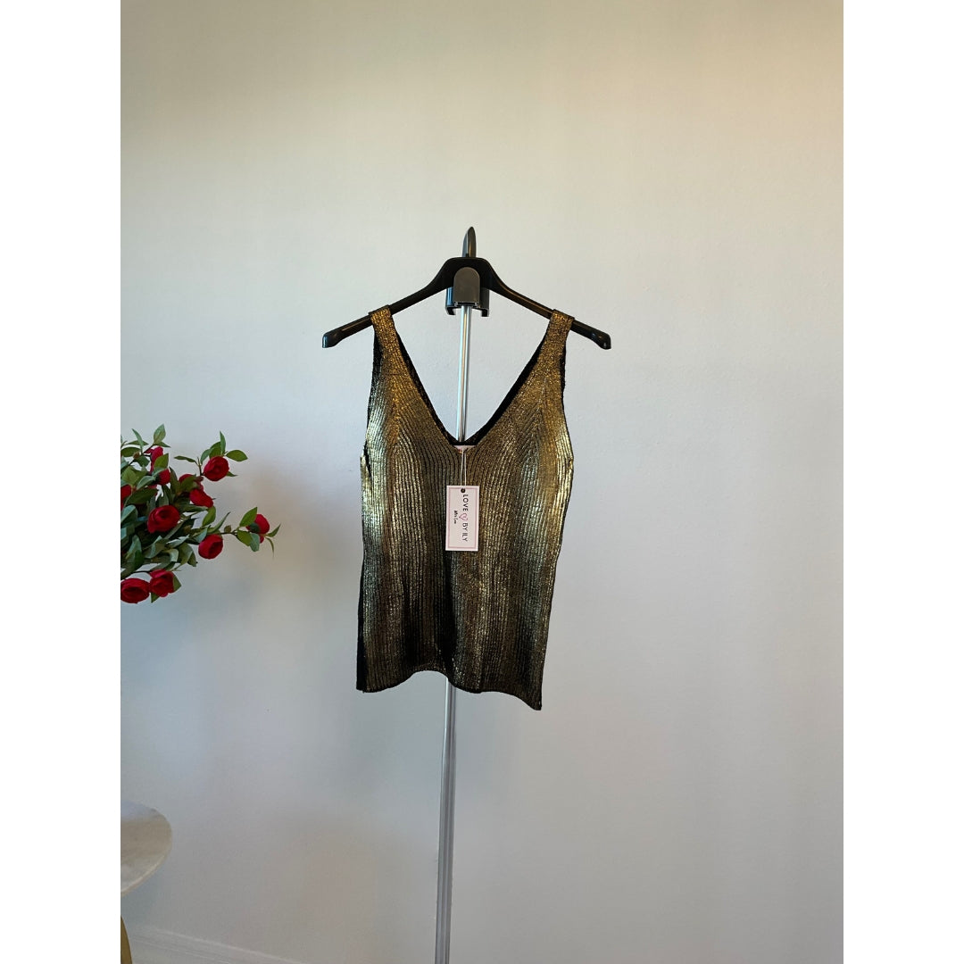 Alyssa Italian Metallic Top - Love by ILY