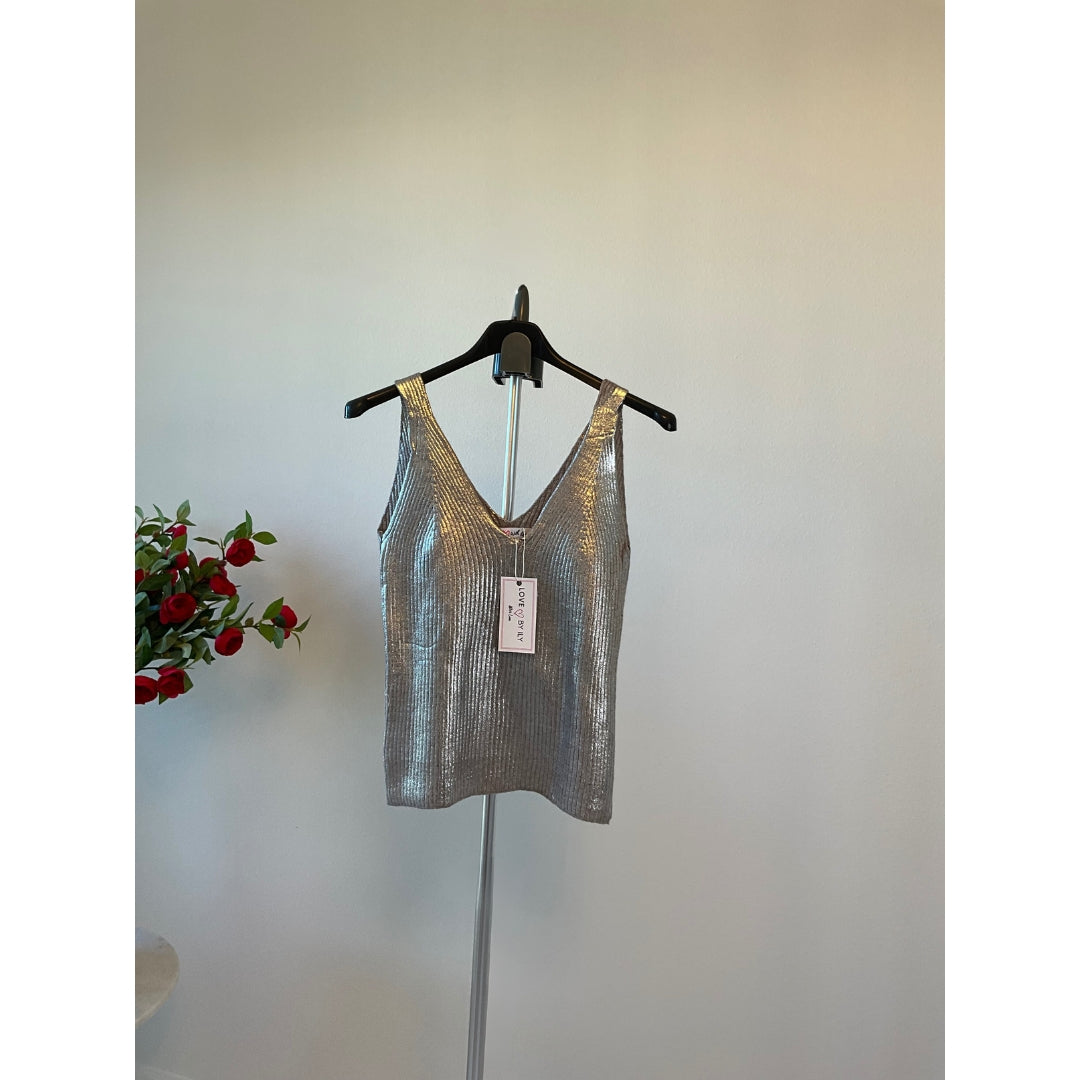 Alyssa Italian Metallic Top - Love by ILY