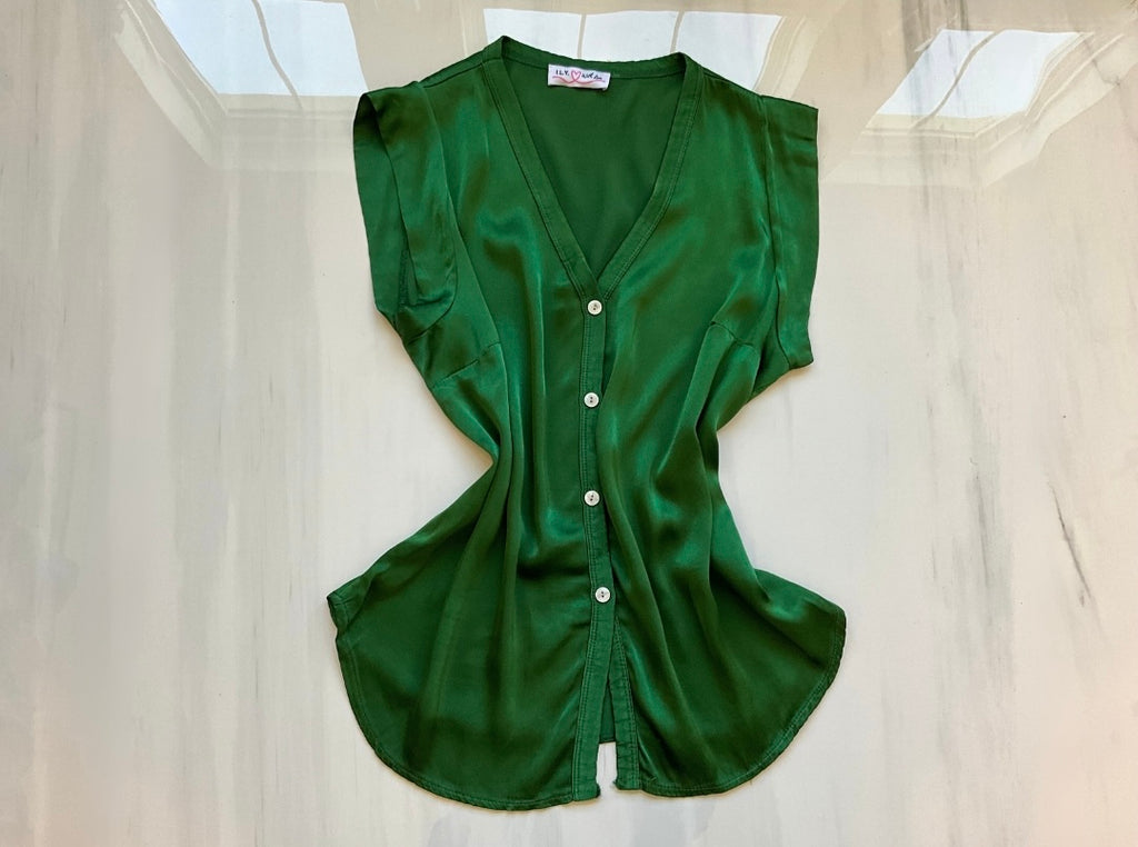 Verona Italian Satin Blouse - Love by ILY