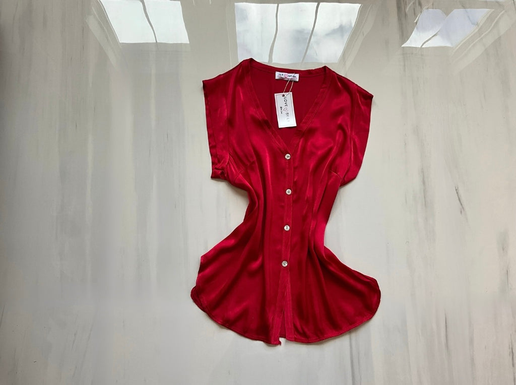 Verona Italian Satin Blouse - Love by ILY