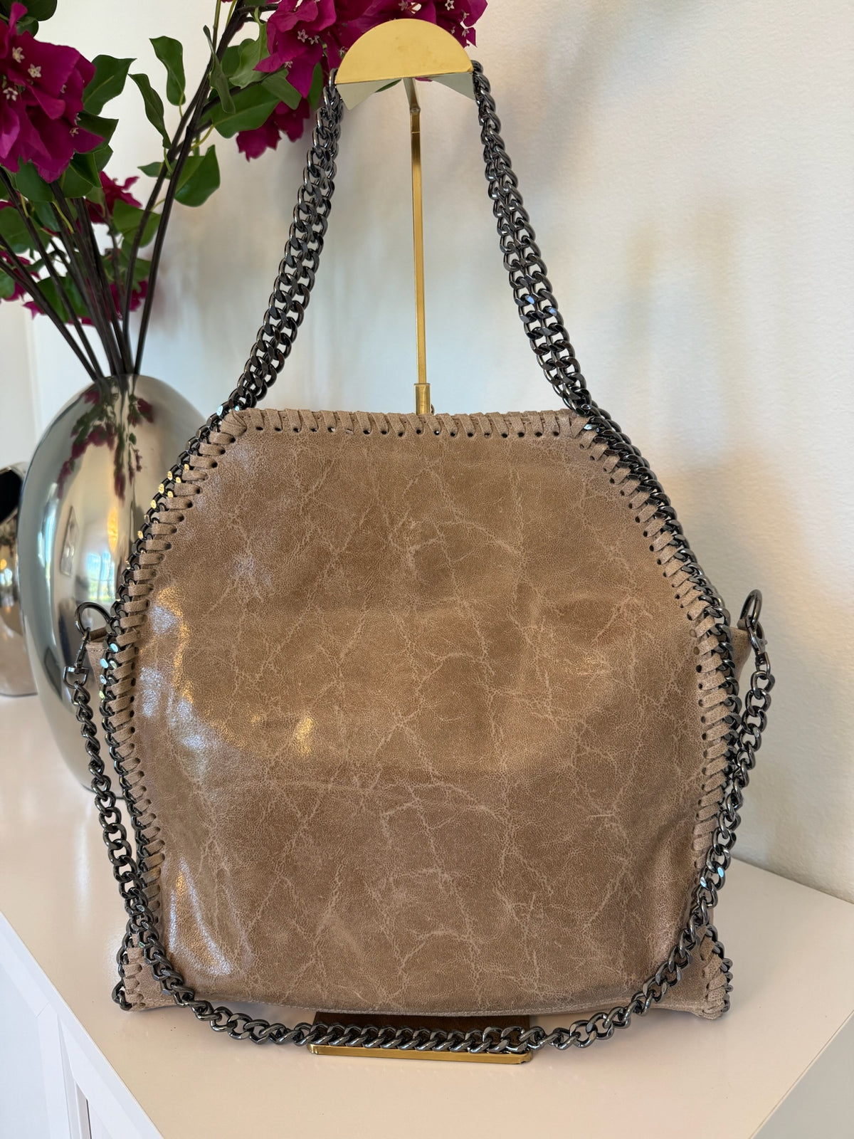 Brunella Italian Fold-over/shoulder Tote Bag. - Love by ILY