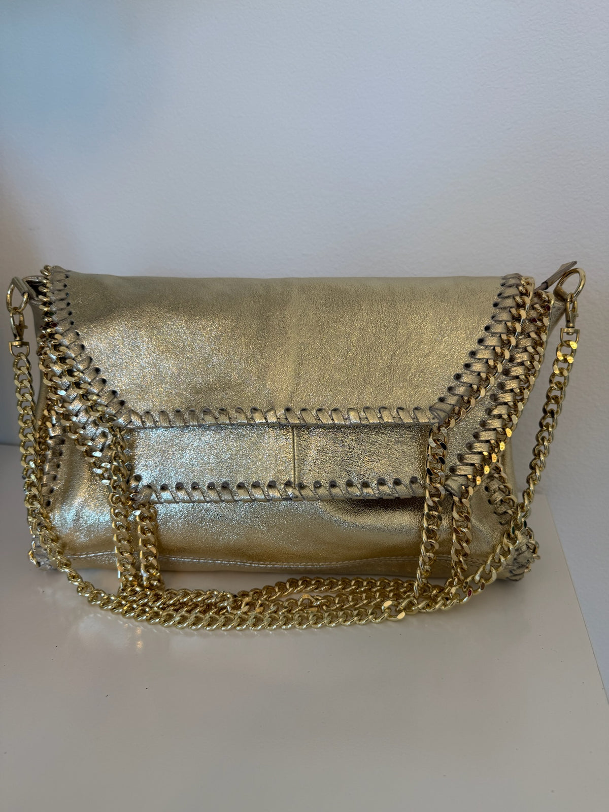Brunella Italian Fold-over/shoulder Tote Bag. - Love by ILY