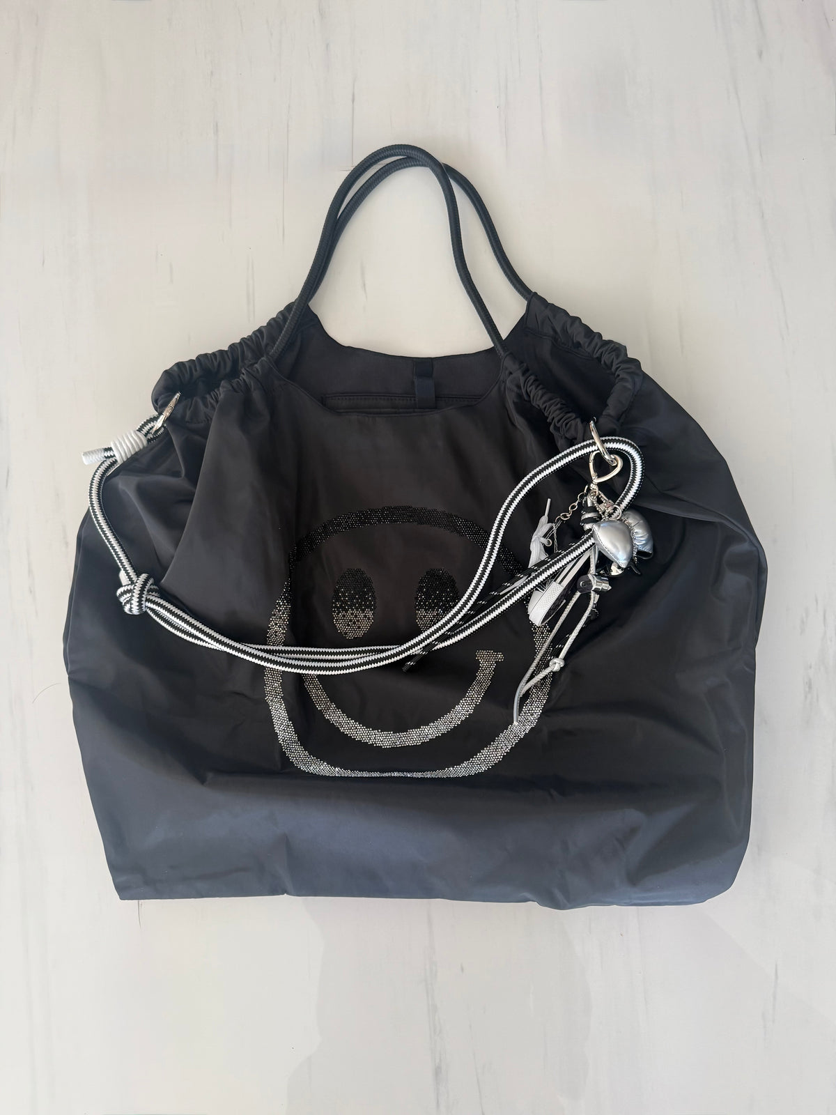 Stylish Oversized Smiley Tote - Love by ILY