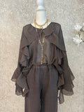 Jeannie Ruffle Italian Blouse