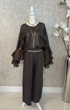 Jeannie Ruffle Italian Blouse