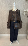 Jeannie Ruffle Italian Blouse