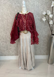 Polka Dots Ruffle Italian Blouse - Love by ILY