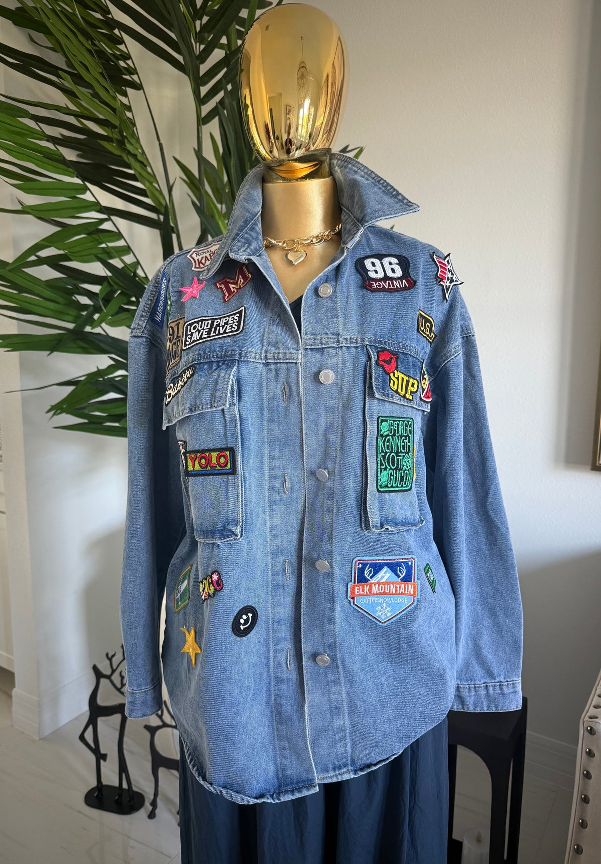 Patch Oversize Top/Jacket - Love by ILY