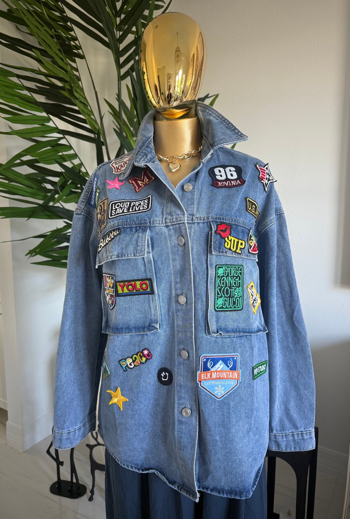 Patch Oversize Top/Jacket - Love by ILY
