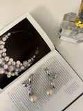Petals with Pearl Earrings