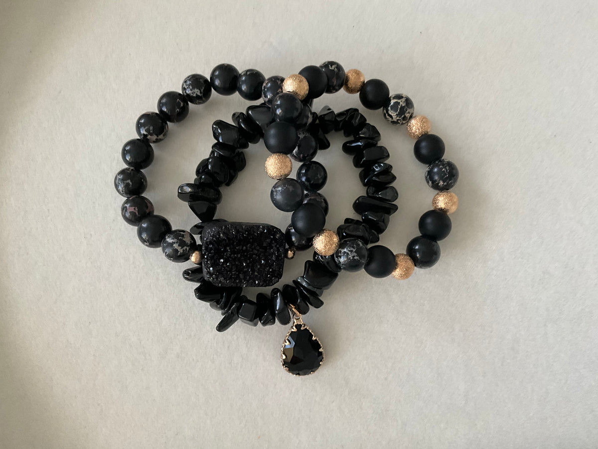Natural Stone Bracelet Set - Love by ILY
